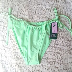 Wild Fable Women's Bikini Bottom Green Size S